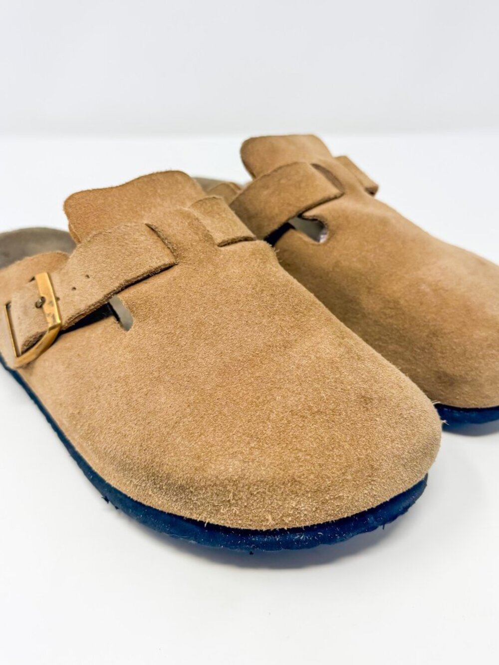 Quince Water Repellent Suede Clog Mule Women's 8 Dune Tan Slip-On Cozycore